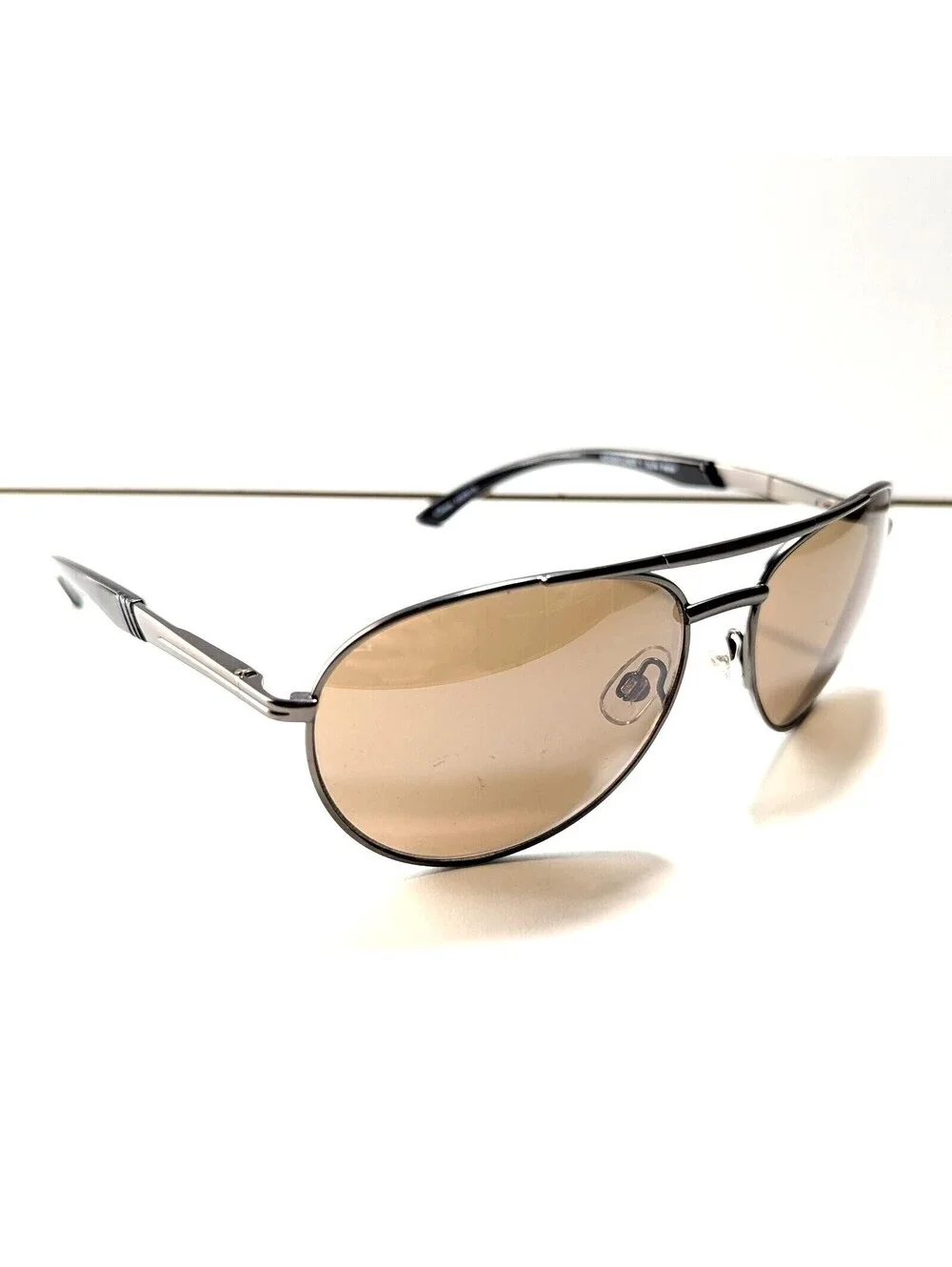 Foster Grant Adventurer 1 Gum Fwm 031568591525 Brown Metal Black Aviator